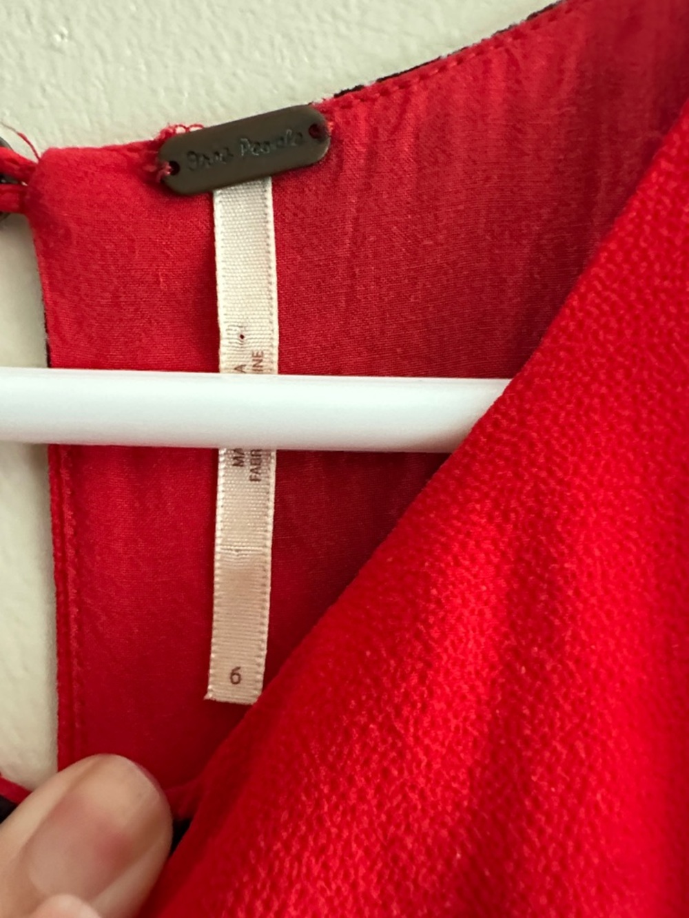 Free People Red Floral Halter Dress - Picture 2 of 3